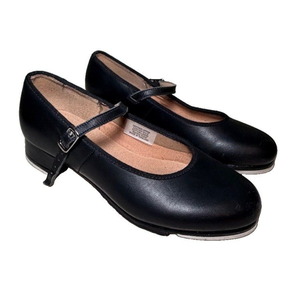 BLOCH Techno Tap 2T Black Leather Mary Jane Women's Tap Shoes Size 5.5
